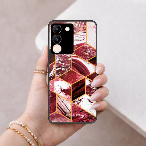 Vivo Y200 5G Cover - O'Nation Shades of Marble Series - HQ Ultra Shine Premium Infinity Glass Soft Silicon Borders Case