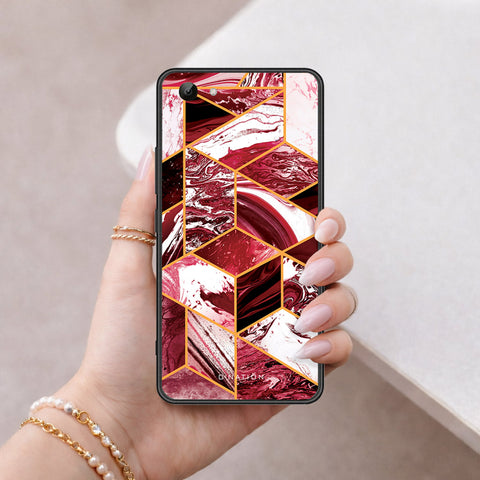 Vivo Y81 Cover - O'Nation Shades of Marble Series - HQ Ultra Shine Premium Infinity Glass Soft Silicon Borders Case