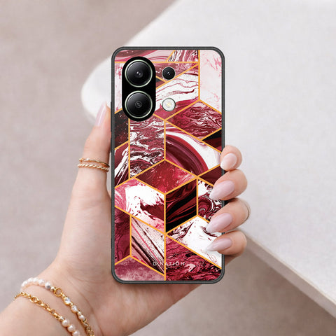 Xiaomi Redmi Note 14S Cover - O'Nation Shades of Marble Series - HQ Ultra Shine Premium Infinity Glass Soft Silicon Borders Case