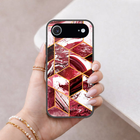 iPhone 18 Air - O'Nation Shades of Marble Series - HQ Ultra Shine Premium Infinity Glass Soft Silicon Borders Case