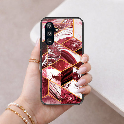 Samsung Galaxy A57 Cover - O'Nation Shades of Marble Series - HQ Ultra Shine Premium Infinity Glass Soft Silicon Borders Case