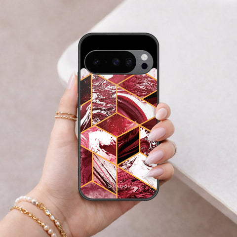 Google Pixel 10 Pro Cover - O'Nation Shades of Marble Series - HQ Ultra Shine Premium Infinity Glass Soft Silicon Borders Case