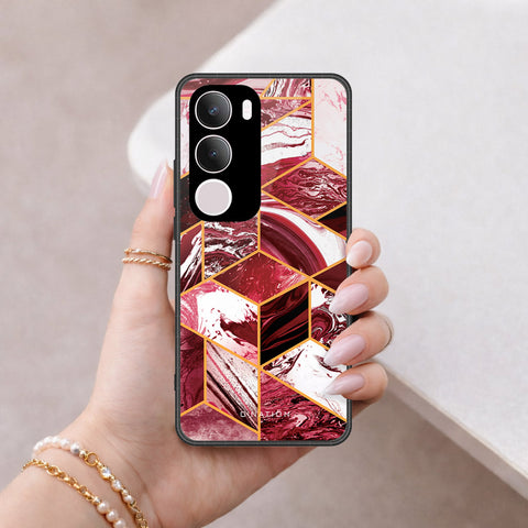 Vivo Y29 5G Cover - O'Nation Shades of Marble Series - HQ Ultra Shine Premium Infinity Glass Soft Silicon Borders Case
