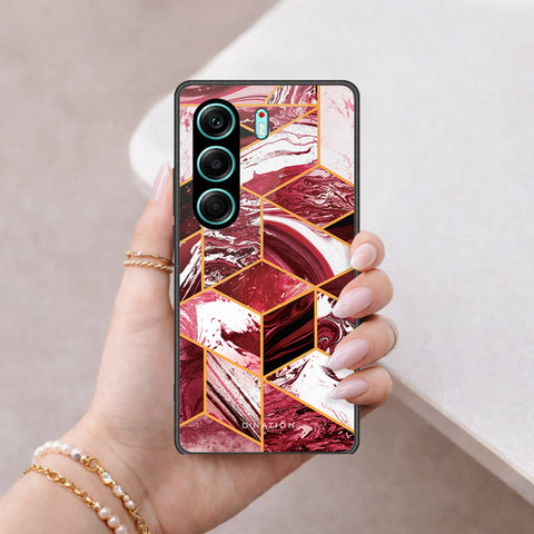 Tecno Camon 40 Pro Cover - O'Nation Shades of Marble Series - HQ Ultra Shine Premium Infinity Glass Soft Silicon Borders Case