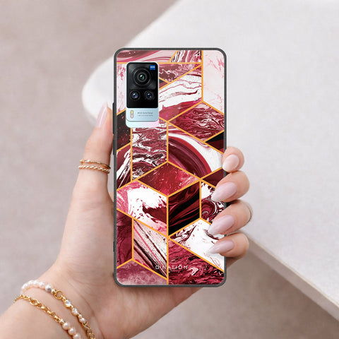 Vivo X60 Pro Cover - O'Nation Shades of Marble Series - HQ Ultra Shine Premium Infinity Glass Soft Silicon Borders Case