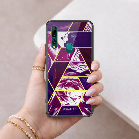 Huawei Y9 Prime 2019 Cover - O'Nation Shades of Marble Series - HQ Ultra Shine Premium Infinity Glass Soft Silicon Borders Case