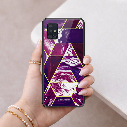 Samsung Galaxy M40s Cover - O'Nation Shades of Marble Series - HQ Ultra Shine Premium Infinity Glass Soft Silicon Borders Case