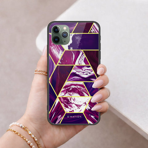 iPhone 11 Pro Max - O'Nation Shades of Marble Series - HQ Ultra Shine Premium Infinity Glass Soft Silicon Borders Case