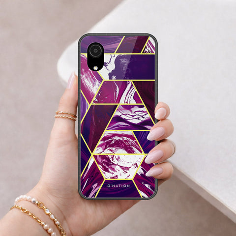Samsung Galaxy A03 Core Cover - O'Nation Shades of Marble Series - HQ Ultra Shine Premium Infinity Glass Soft Silicon Borders Case