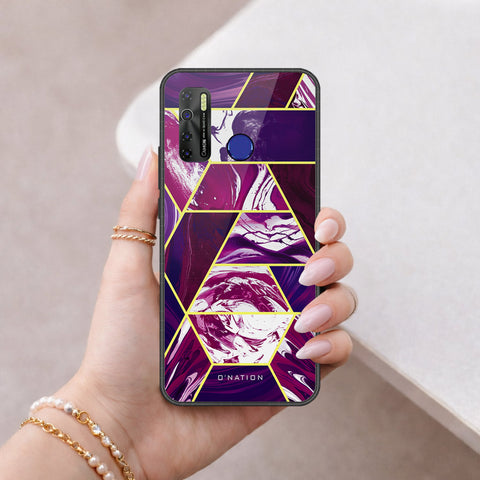 Tecno Spark 5 Cover - O'Nation Shades of Marble Series - HQ Ultra Shine Premium Infinity Glass Soft Silicon Borders Case