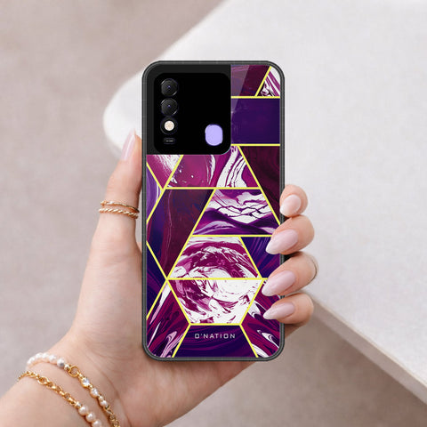 Tecno Spark 8 Cover - O'Nation Shades of Marble Series - HQ Ultra Shine Premium Infinity Glass Soft Silicon Borders Case