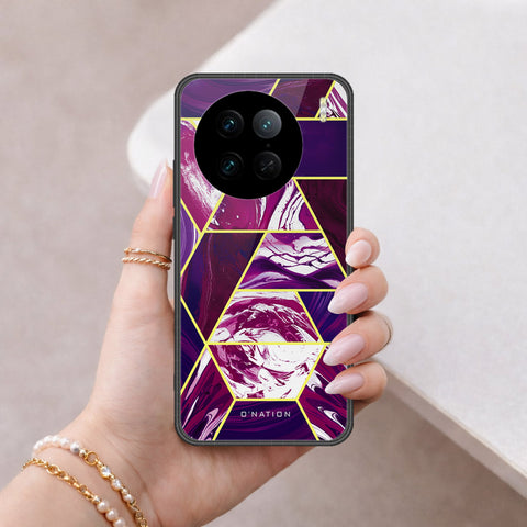 Vivo X90 Pro Cover - O'Nation Shades of Marble Series - HQ Ultra Shine Premium Infinity Glass Soft Silicon Borders Case