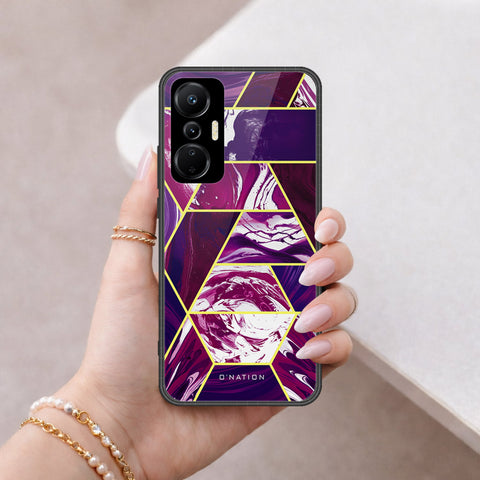 Infinix Hot 20S Cover - O'Nation Shades of Marble Series - HQ Ultra Shine Premium Infinity Glass Soft Silicon Borders Case