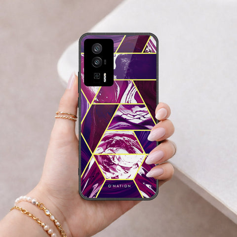 Xiaomi Redmi K60 Cover - O'Nation Shades of Marble Series - HQ Ultra Shine Premium Infinity Glass Soft Silicon Borders Case