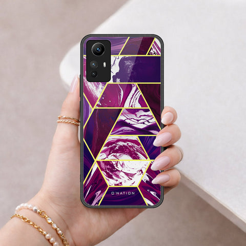 Xiaomi Redmi Note 12S Cover - O'Nation Shades of Marble Series - HQ Ultra Shine Premium Infinity Glass Soft Silicon Borders Case