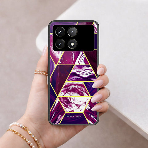 Xiaomi Poco F6 Pro Cover - O'Nation Shades of Marble Series - HQ Ultra Shine Premium Infinity Glass Soft Silicon Borders Case