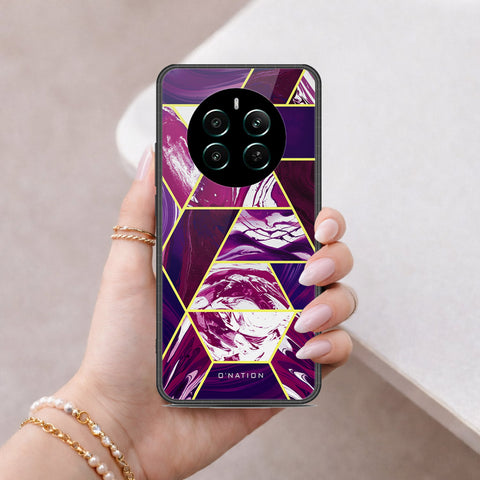Realme 12 Plus Cover - O'Nation Shades of Marble Series - HQ Ultra Shine Premium Infinity Glass Soft Silicon Borders Case