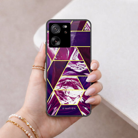 Xiaomi 13T Cover - O'Nation Shades of Marble Series - HQ Ultra Shine Premium Infinity Glass Soft Silicon Borders Case