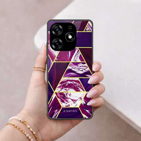 Tecno Spark 10 Pro Cover - O'Nation Shades of Marble Series - HQ Ultra Shine Premium Infinity Glass Soft Silicon Borders Case