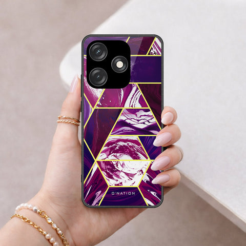 Tecno Spark 10C Cover - O'Nation Shades of Marble Series - HQ Ultra Shine Premium Infinity Glass Soft Silicon Borders Case