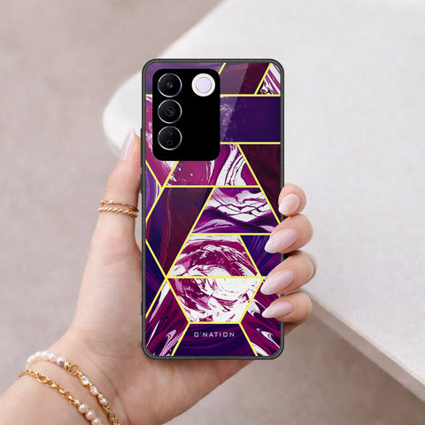Vivo S16e Cover - O'Nation Shades of Marble Series - HQ Ultra Shine Premium Infinity Glass Soft Silicon Borders Case