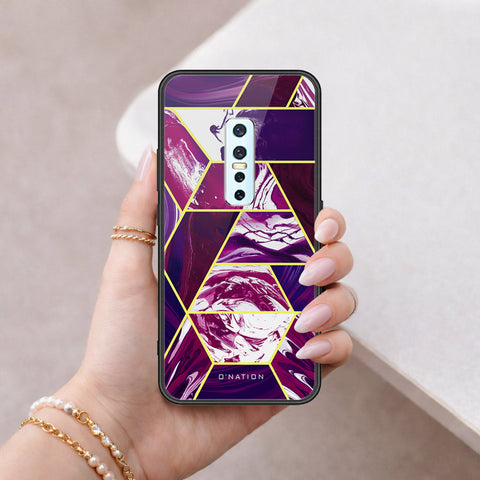 Vivo V17 Pro Cover - O'Nation Shades of Marble Series - HQ Ultra Shine Premium Infinity Glass Soft Silicon Borders Case