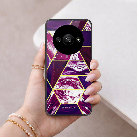Xiaomi Poco C61 Cover - O'Nation Shades of Marble Series - HQ Ultra Shine Premium Infinity Glass Soft Silicon Borders Case