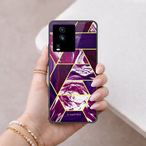 Vivo iQOO Neo 7 Cover - O'Nation Shades of Marble Series - HQ Ultra Shine Premium Infinity Glass Soft Silicon Borders Case