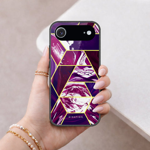 iPhone 18 Air - O'Nation Shades of Marble Series - HQ Ultra Shine Premium Infinity Glass Soft Silicon Borders Case