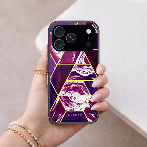 iPhone 17 Pro Max - O'Nation Shades of Marble Series - HQ Ultra Shine Premium Infinity Glass Soft Silicon Borders Case