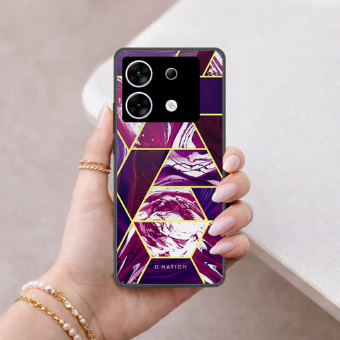 Infinix Zero 30 5G Cover - O'Nation Shades of Marble Series - HQ Ultra Shine Premium Infinity Glass Soft Silicon Borders Case