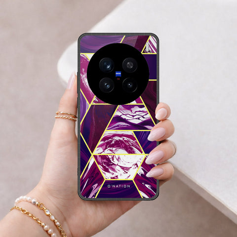 Vivo V7 Plus Cover - O'Nation Shades of Marble Series - HQ Ultra Shine Premium Infinity Glass Soft Silicon Borders Case