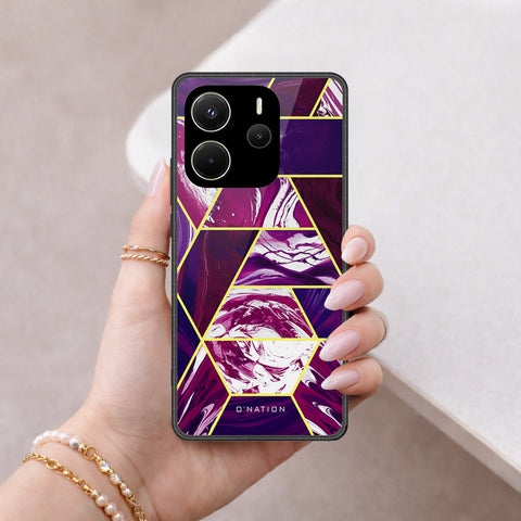 Xiaomi Redmi Note 14 4G Cover - O'Nation Shades of Marble Series - HQ Ultra Shine Premium Infinity Glass Soft Silicon Borders Case