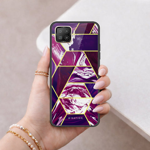 Oppo F17 Cover - O'Nation Shades of Marble Series - HQ Ultra Shine Premium Infinity Glass Soft Silicon Borders Case