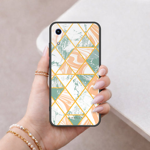 Huawei Honor 8A Cover - O'Nation Shades of Marble Series - HQ Ultra Shine Premium Infinity Glass Soft Silicon Borders Case