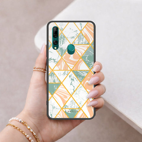 Huawei Y9 Prime 2019 Cover - O'Nation Shades of Marble Series - HQ Ultra Shine Premium Infinity Glass Soft Silicon Borders Case