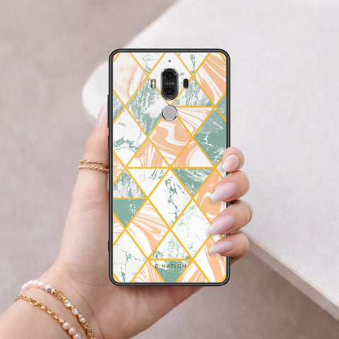 Huawei Mate 9 Cover - O'Nation Shades of Marble Series - HQ Ultra Shine Premium Infinity Glass Soft Silicon Borders Case