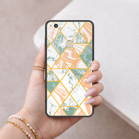 Huawei Honor 8 Lite Cover - O'Nation Shades of Marble Series - HQ Ultra Shine Premium Infinity Glass Soft Silicon Borders Case