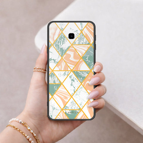Samsung Galaxy J4 Plus Cover - O'Nation Shades of Marble Series - HQ Ultra Shine Premium Infinity Glass Soft Silicon Borders Case