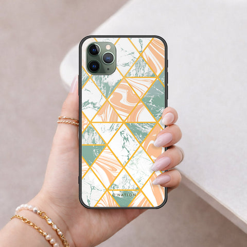 iPhone 11 Pro - O'Nation Shades of Marble Series - HQ Ultra Shine Premium Infinity Glass Soft Silicon Borders Case