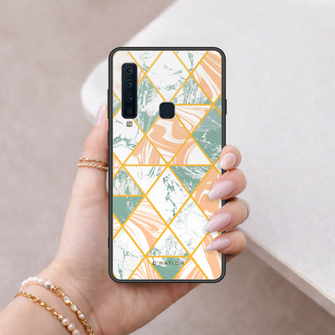 Samsung Galaxy A9s Cover - O'Nation Shades of Marble Series - HQ Ultra Shine Premium Infinity Glass Soft Silicon Borders Case