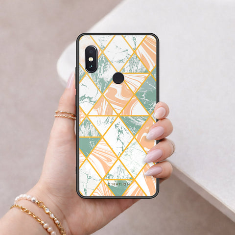 Xiaomi Redmi Note 5 Pro Cover - O'Nation Shades of Marble Series - HQ Ultra Shine Premium Infinity Glass Soft Silicon Borders Case