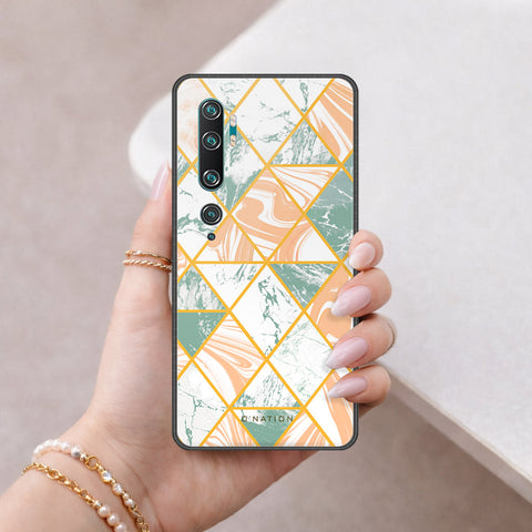 Xiaomi Mi CC9 Pro Cover - O'Nation Shades of Marble Series - HQ Ultra Shine Premium Infinity Glass Soft Silicon Borders Case
