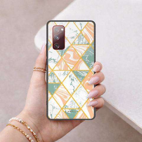Samsung Galaxy S20 FE Cover - O'Nation Shades of Marble Series - HQ Ultra Shine Premium Infinity Glass Soft Silicon Borders Case