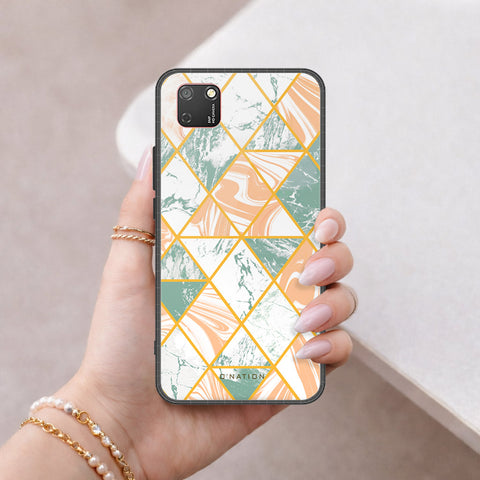 Honor 9S Cover - O'Nation Shades of Marble Series - HQ Ultra Shine Premium Infinity Glass Soft Silicon Borders Case