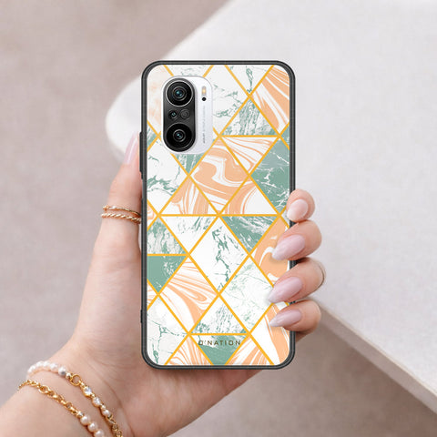 Xiaomi Redmi K40 Cover - O'Nation Shades of Marble Series - HQ Ultra Shine Premium Infinity Glass Soft Silicon Borders Case