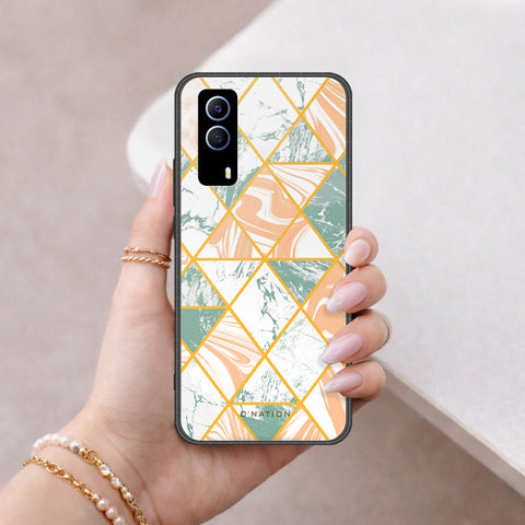 Vivo Y53s Cover - O'Nation Shades of Marble Series - HQ Ultra Shine Premium Infinity Glass Soft Silicon Borders Case