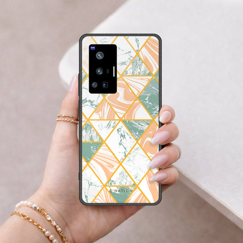 Vivo X70 Pro Cover - O'Nation Shades of Marble Series - HQ Ultra Shine Premium Infinity Glass Soft Silicon Borders Case