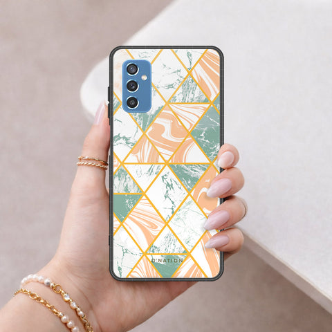 Samsung Galaxy M52 5G Cover - O'Nation Shades of Marble Series - HQ Ultra Shine Premium Infinity Glass Soft Silicon Borders Case