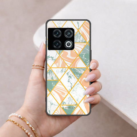 OnePlus 10 Pro Cover - O'Nation Shades of Marble Series - HQ Ultra Shine Premium Infinity Glass Soft Silicon Borders Case